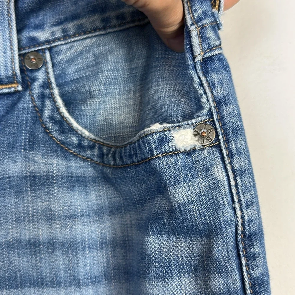 True Religion Ricky Relaxed Straight Leg Jeans Cotton Size 33 in Dust Cloud Mens